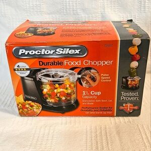 Proctor Silex Durable Food Chopper 1.5 Cup Capacity New in Box